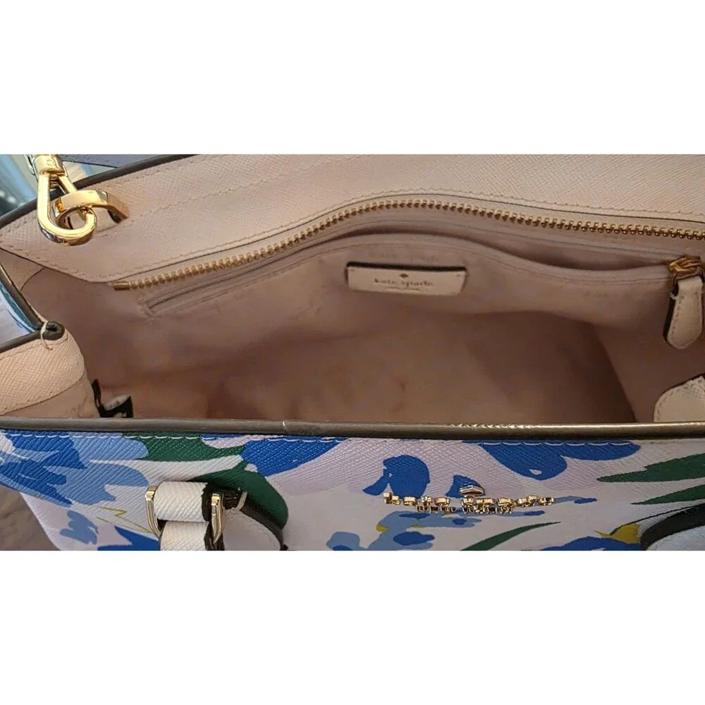 KATE SPADE RAE FLORAL MEDIUM SATCHEL KL061 MULTI CREAM NWT